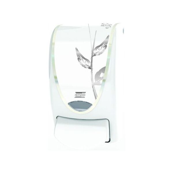 distributeur savon cartouche 1 litre blanc chrome