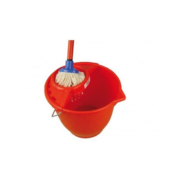 seau espagnol lave sol douille vis seau ovale 13 litres essoreur frange manche a vis