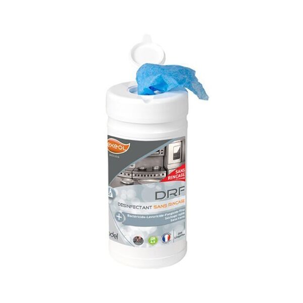 exeol désinfectant alimentaire sans rinçage 200 lingettes