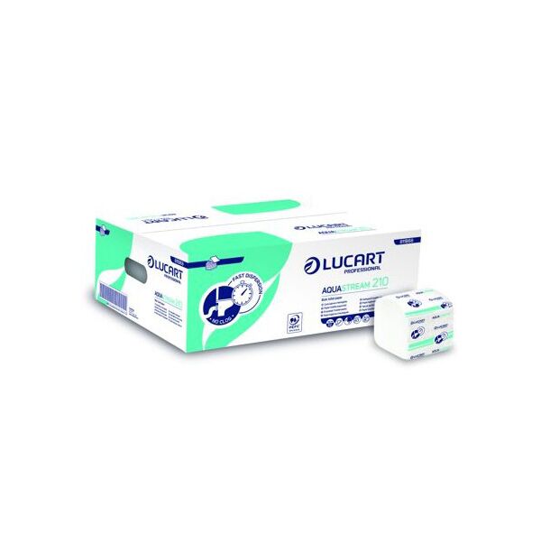 lucart papier toilette biodegradable plie feuille à feuille