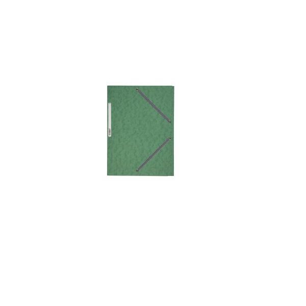 pochette 3 rabats verte