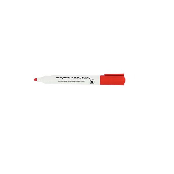 marqueur tableau blanc pointe ogive rouge