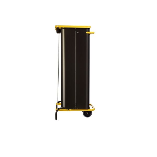 vue de coté poubelle tri selectif nomade emballages 110 litres