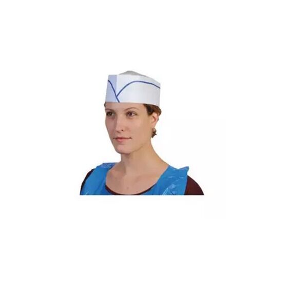 calot papier avec liseré bleu