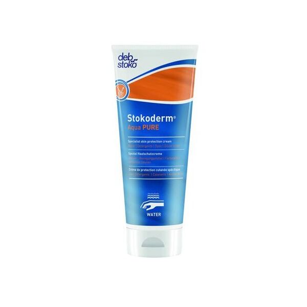 deb stocko stockoderm aqua pure creme protection mains avant travail resiste a l eau