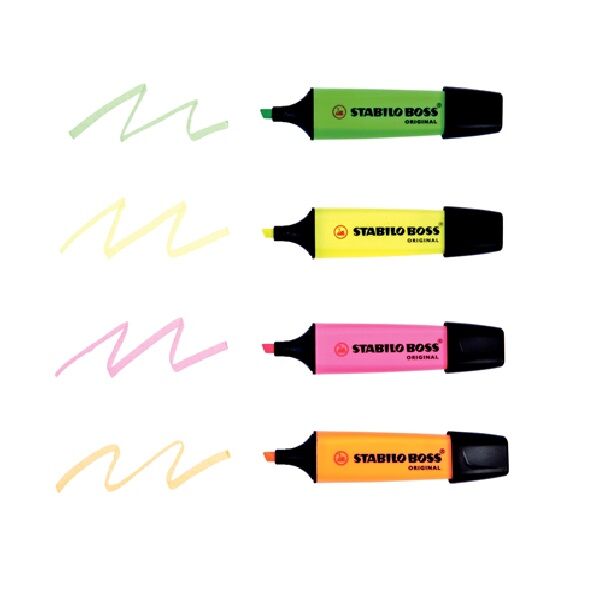 Pochette 4 Stabilo Boss