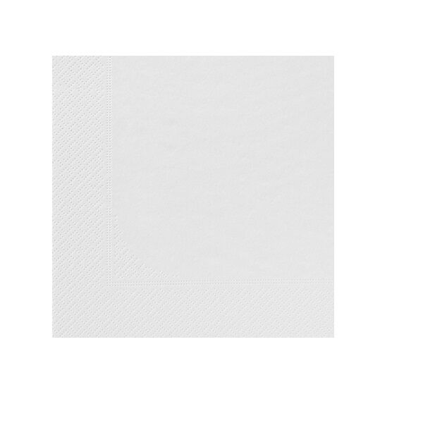 serviette ouate blanche 2 plis 30/30 cm