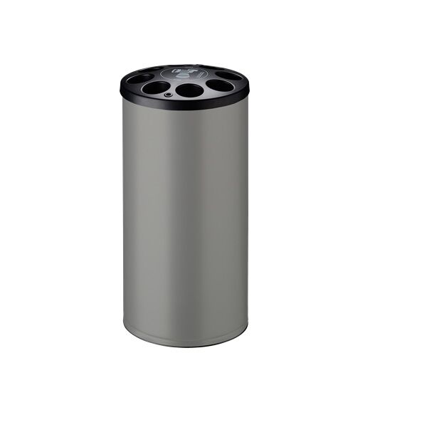 rossignol collecteur gobelets gris metal