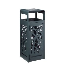 poubelle exterieur avec cendrier cybel anthracite