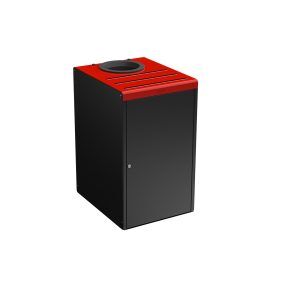 poubelle tri selectif alitr rouge rossignol