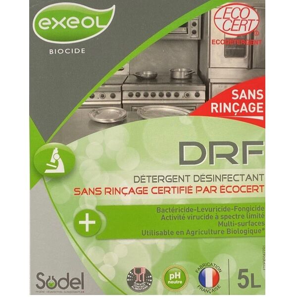 etiquette face avant exeol drf 5 litres