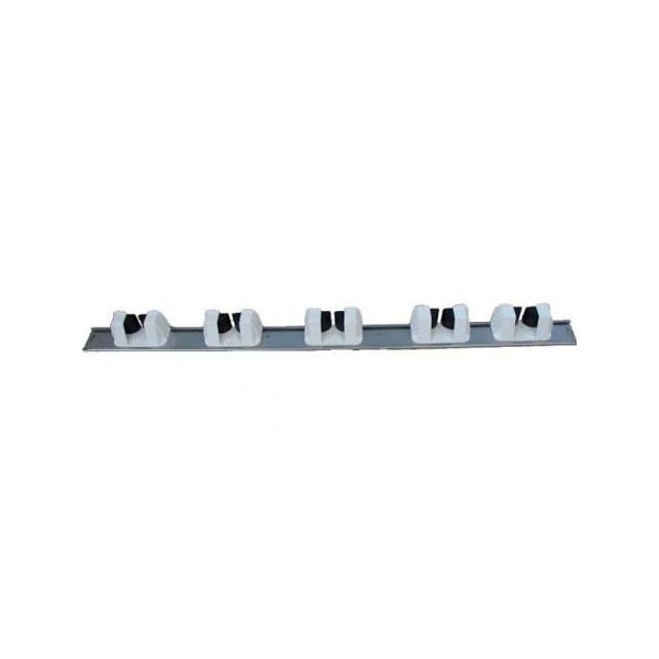 porte balai rail inox 5 supports