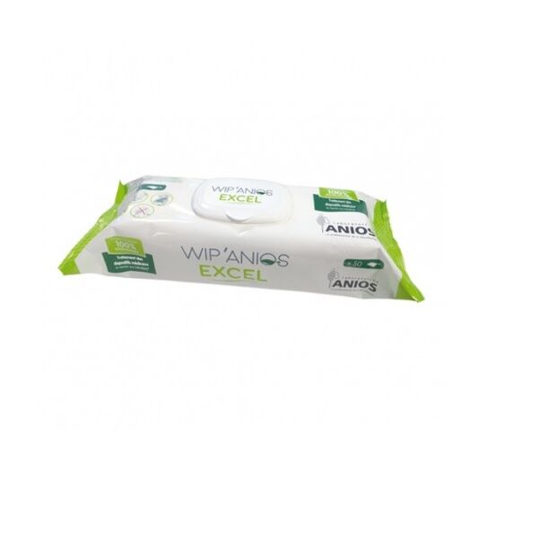 lingettes désinfectantes wip anios excel sachet de 100