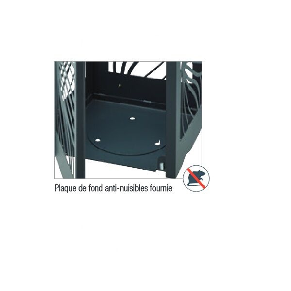 plaque anti nuisible poubelle cybel rossignol