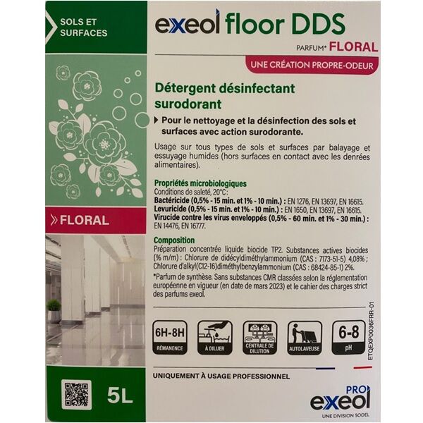 etiquette recto biocide dds floral 5 litres