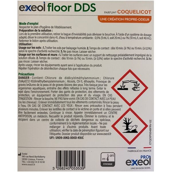 etiquette exeol dds floor coquelicot