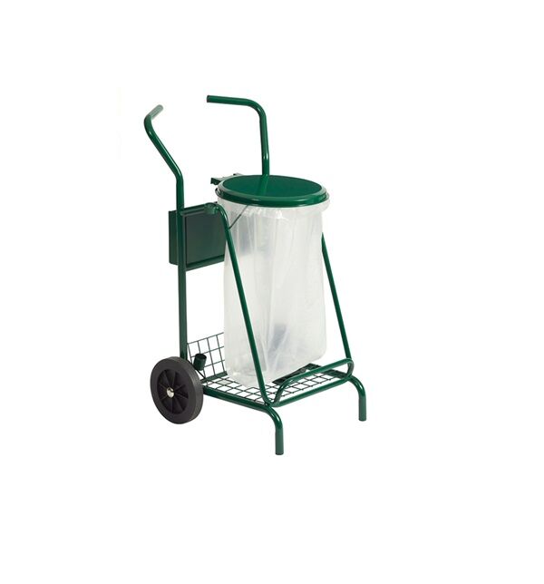 chariot voirie mobisac 110 litres roues caoutchouc