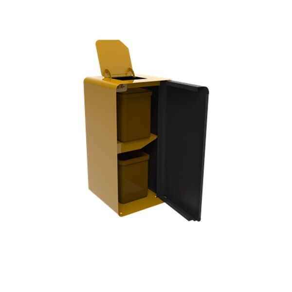 Poubelle Bio Dechet 2X10 L Cubatri Marron/Gris Rossignol - Image 4