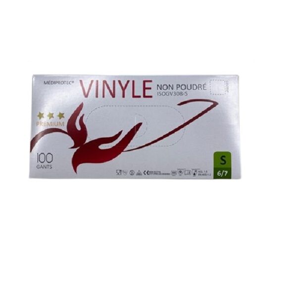 gant vinyle non poudre mediprotec petit
