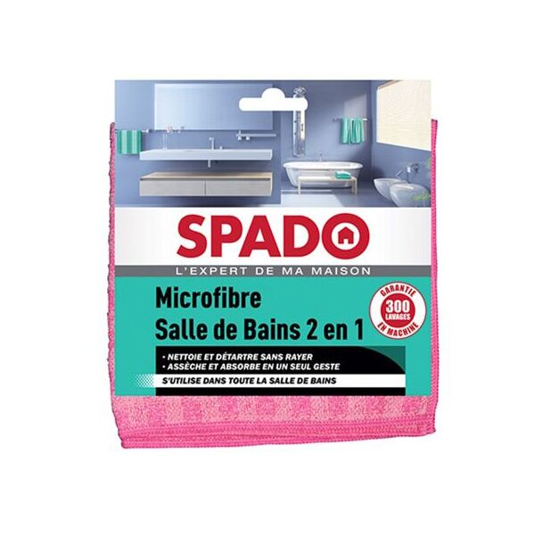 lavette microfibre sanitaire 2 en 1