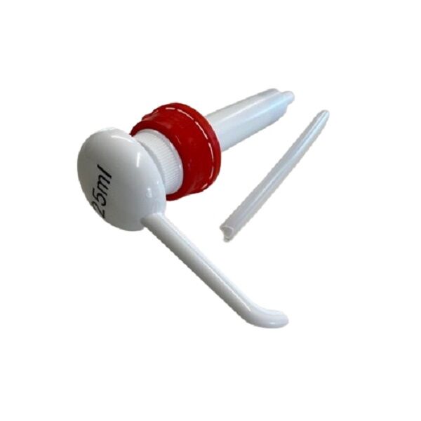 pompe doseuse rouge 25 ml pour bidon 5 litres