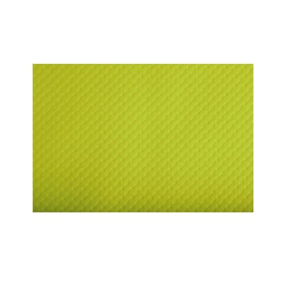 set de table papier gaufré vert kiwi