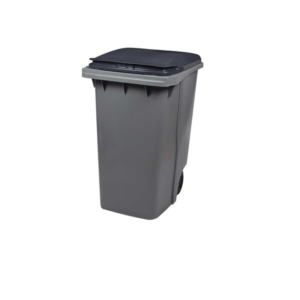 conteneur roulant 340 litres gris