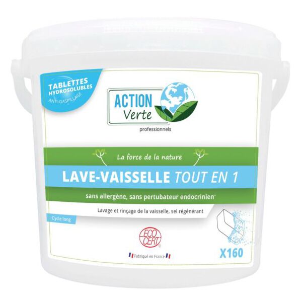 pastille lave vaisselle cycle long tout en 1 seau de 160 pastiles