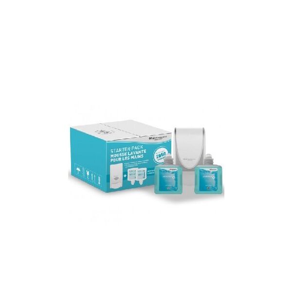 distributeur savon deux cartouches mousse