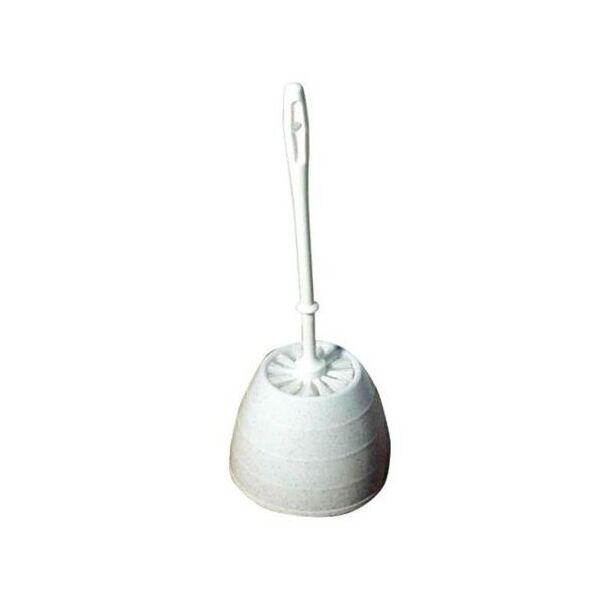 ensemble brosse wc boule et support blanc