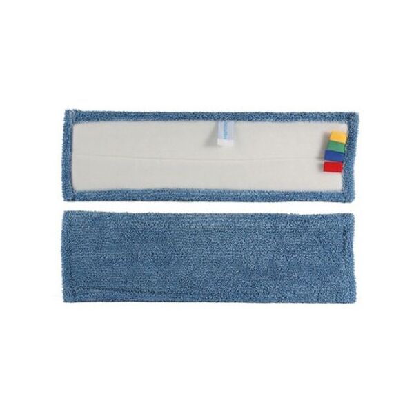 frange microfibre bleu eco plus velcro rectangulaire