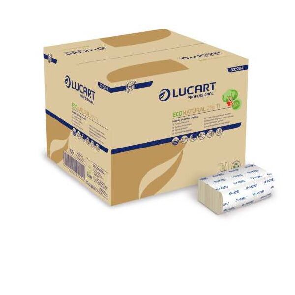 serviettes econatural pliée lucart