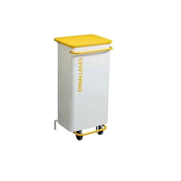 poubelle de tri mobile emballages 110 litres