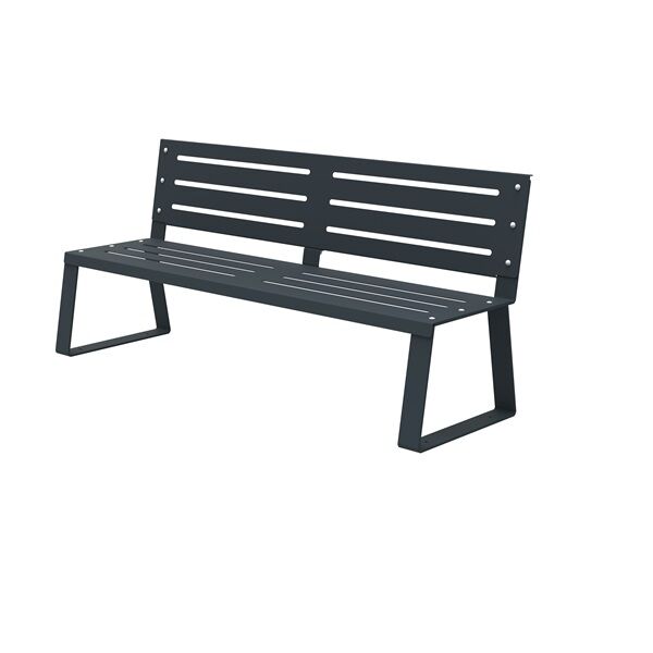 banc urbain metal anthracite rossignol