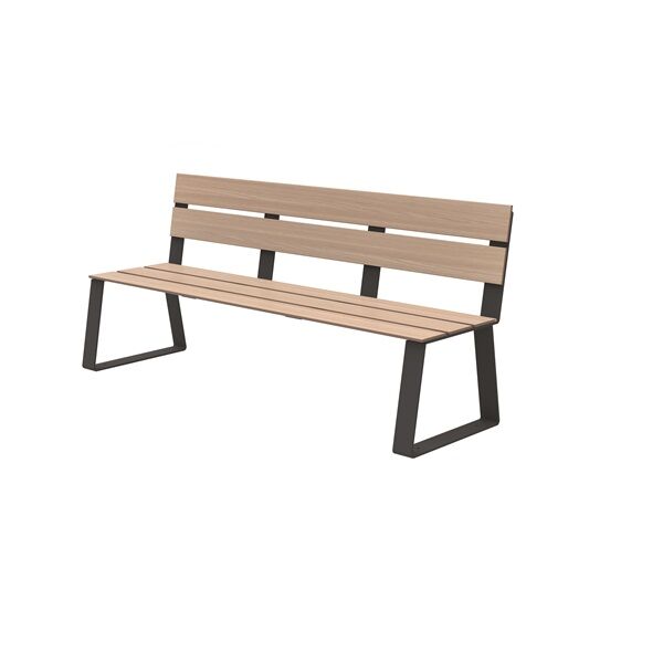 BANC URBAIN RESISTANT à fixer Rossignol Acier gris manganèse