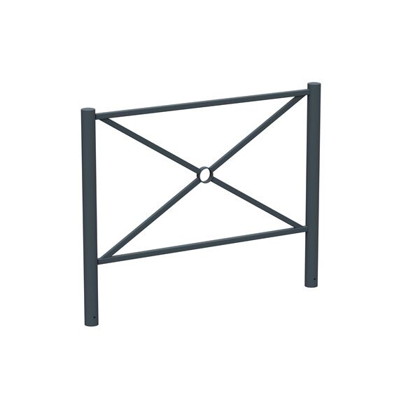 barriere croix de saint andre metal anthracite