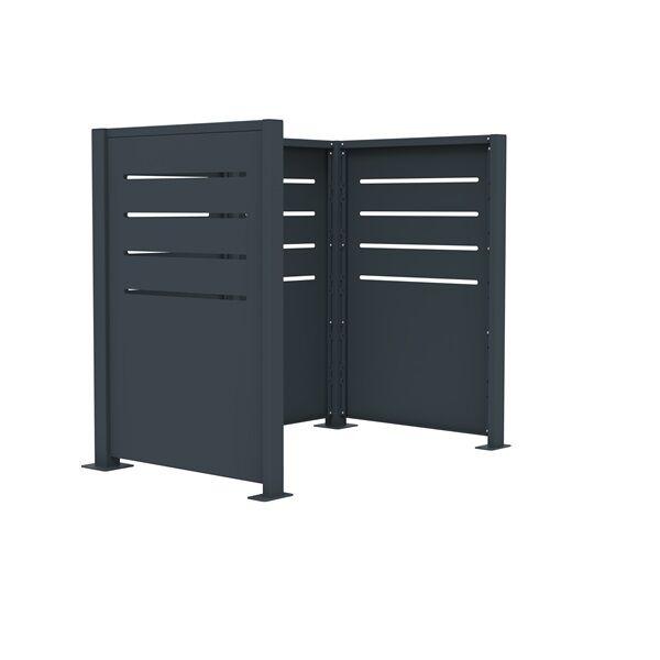 cache conteneur exterieur métal rossignol