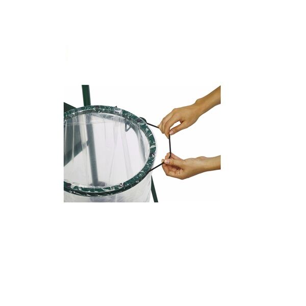 Chariot de voirie porte poubelle Rossignol 110 Litres avec couvercle Roues pneumatiques - Image 3