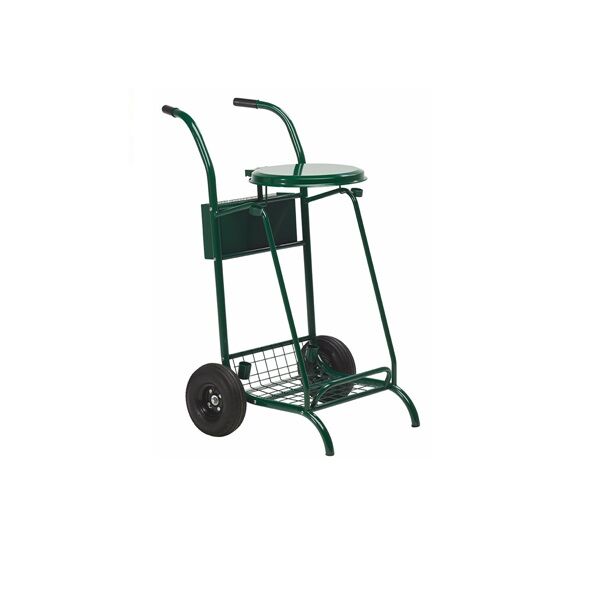 chariot voirie acier 110 litres avec roues pneumatiques
