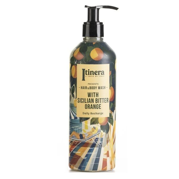 Gel douche corps cheveux agrumes Itinera 370ml