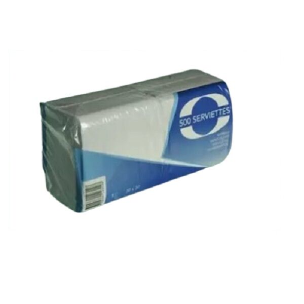 serviette ouate blanche 1 pli 30x30