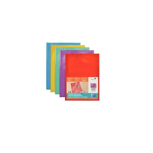 pochettes coins plastiques lisses a4