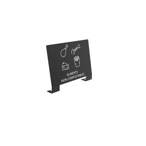 plaque signaletique alitri aliments non compostables