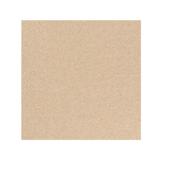 serviette ouate couleur kraft 39 39 cm