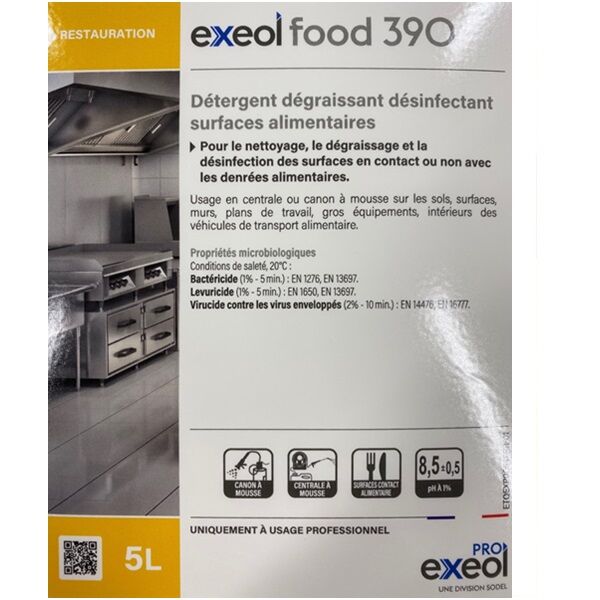 etiquette face avant food390 exeol