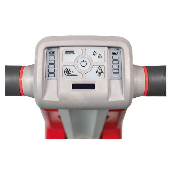 vue du panneau de commande de la cleanfix toro cas