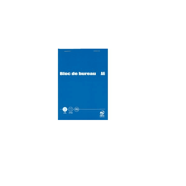 Bloc de bureau 100 feuilles 60 g format A6