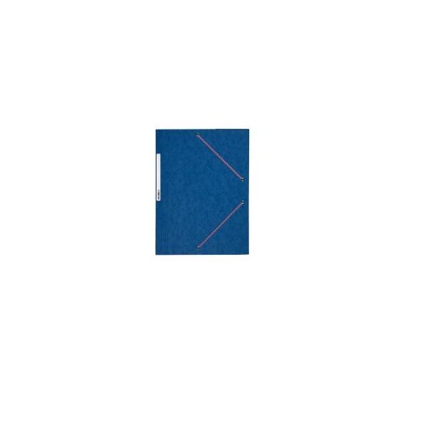pochette 3 rabats bleue