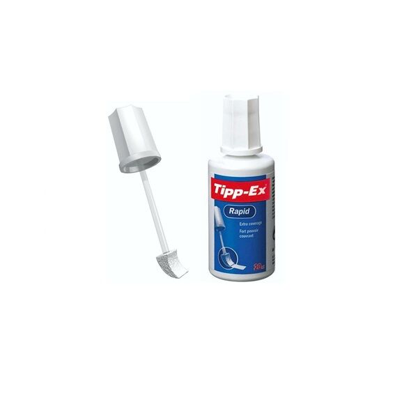 flacon correcteur tippex rapid blanc 20 ml