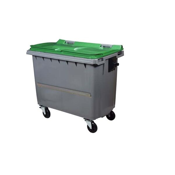 conteneur à déchets 660 L avec barre